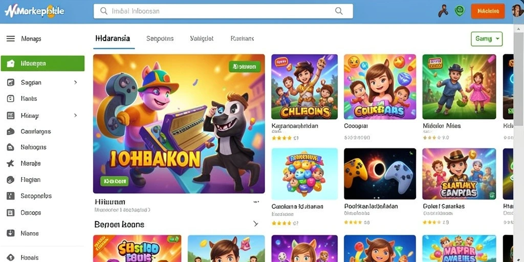 Berbagai karakter yang siap digunakan dalam permainan.