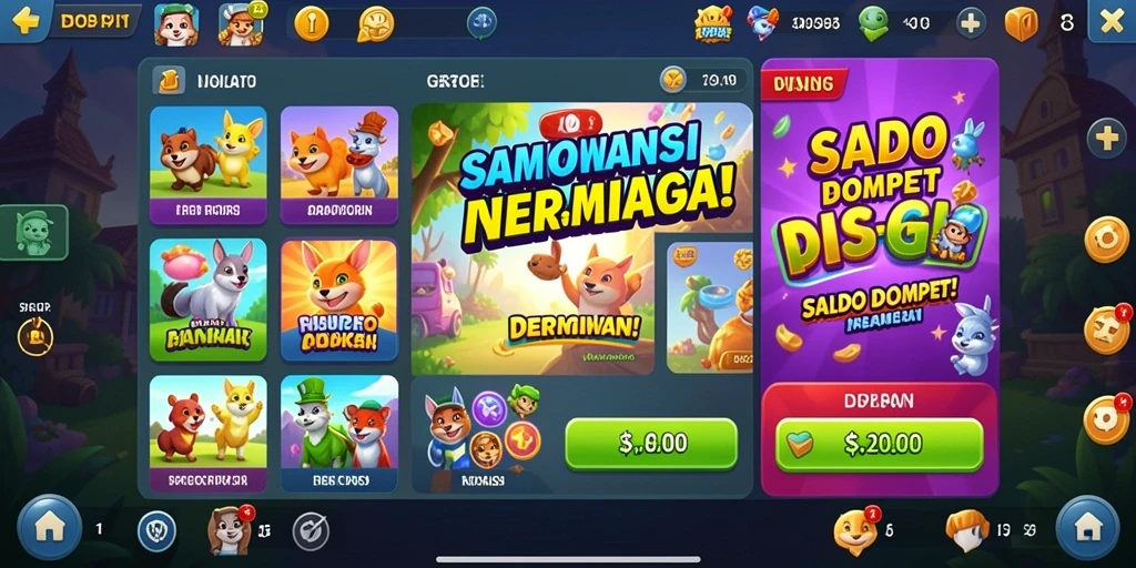 Screenshot menampilkan penawaran bonus menarik bulan ini.
