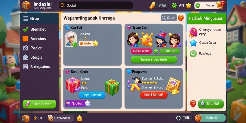 Sistem leaderboard yang menunjukkan peringkat pemain.