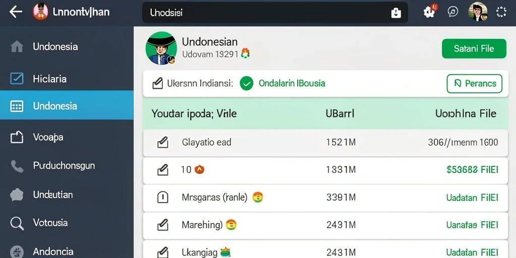 Tampilan antarmuka yang user-friendly dan intuitive.